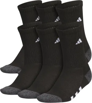 adidas Unisex Youth Athletic Cushioned 6-Pack, Crew Socks Kids for Sports, Durable & Breathable