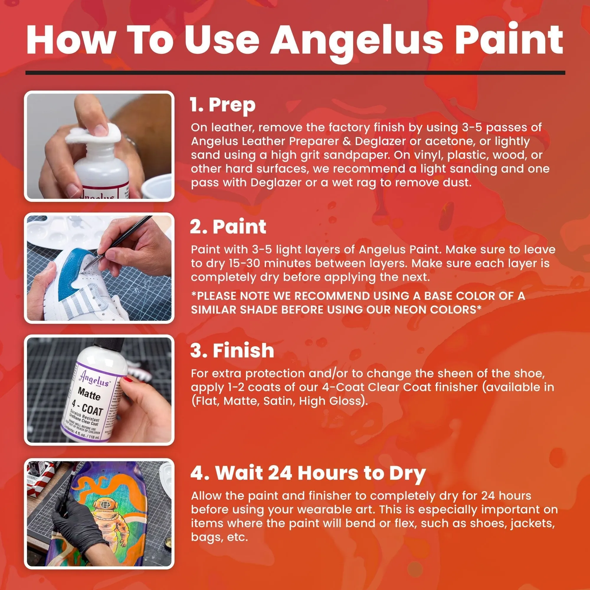 Angelus Autumn Red Paint