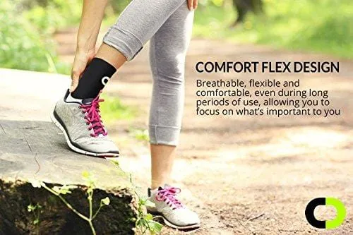 Ankle Brace Compression Sleeve for Men & Women (1 Pair) - BEST Ankle Support Foot Braces for Pain Relief, Injury Recovery, Swelling, Sprain, Achilles Tendon Support, Heel Spur, Plantar Fasciitis Socks