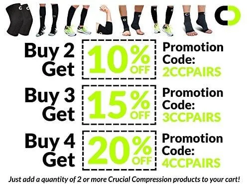 Ankle Brace Compression Sleeve for Men & Women (1 Pair) - BEST Ankle Support Foot Braces for Pain Relief, Injury Recovery, Swelling, Sprain, Achilles Tendon Support, Heel Spur, Plantar Fasciitis Socks
