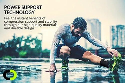 Ankle Brace Compression Sleeve for Men & Women (1 Pair) - BEST Ankle Support Foot Braces for Pain Relief, Injury Recovery, Swelling, Sprain, Achilles Tendon Support, Heel Spur, Plantar Fasciitis Socks