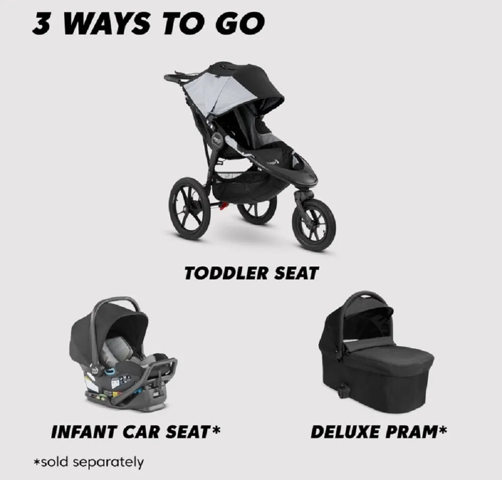 Baby Jogger Summit X3 Jogging Single Stroller - Black