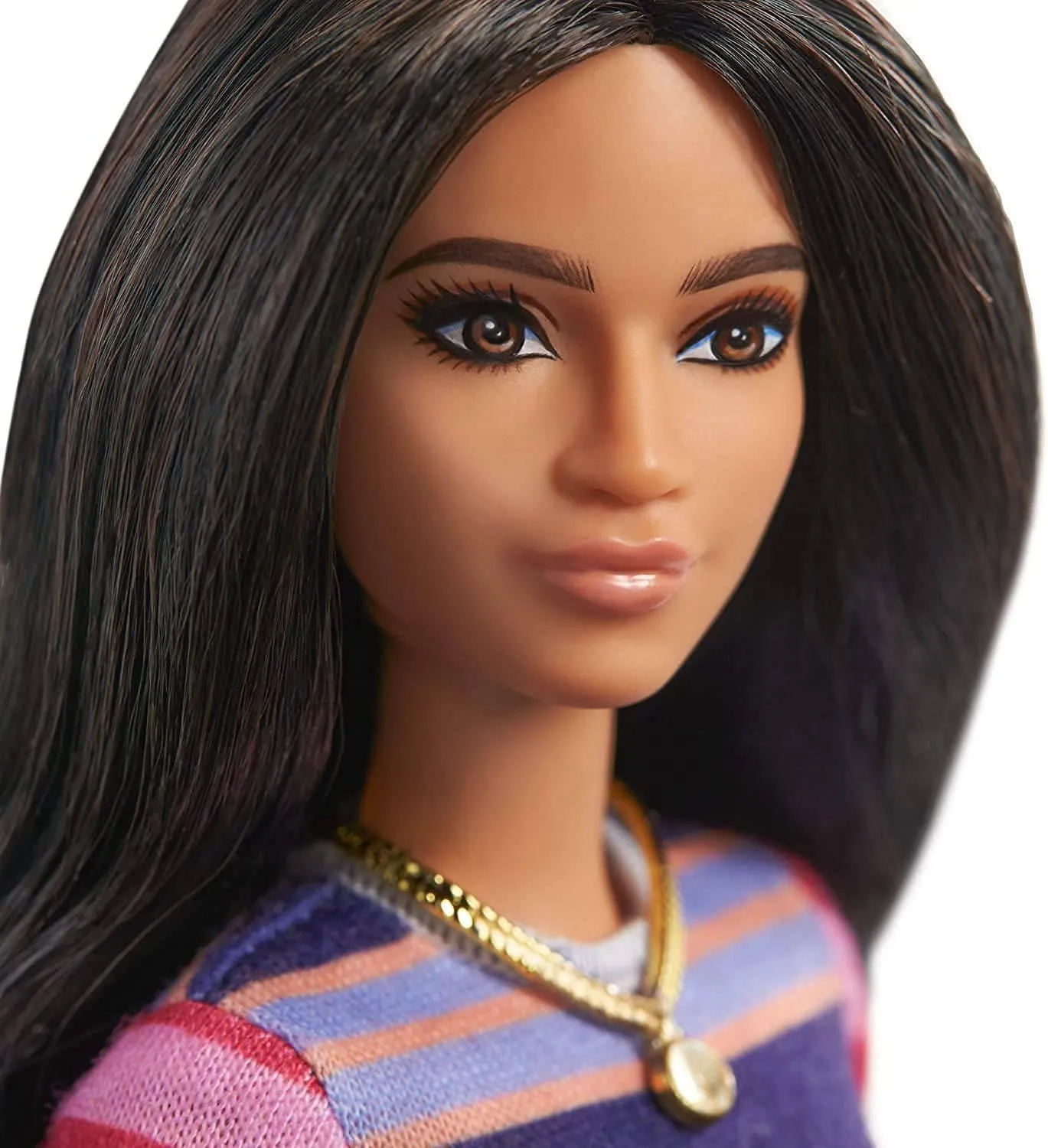 Barbie Fashionistas Doll - Striped Long Sleeve Dress GYB02