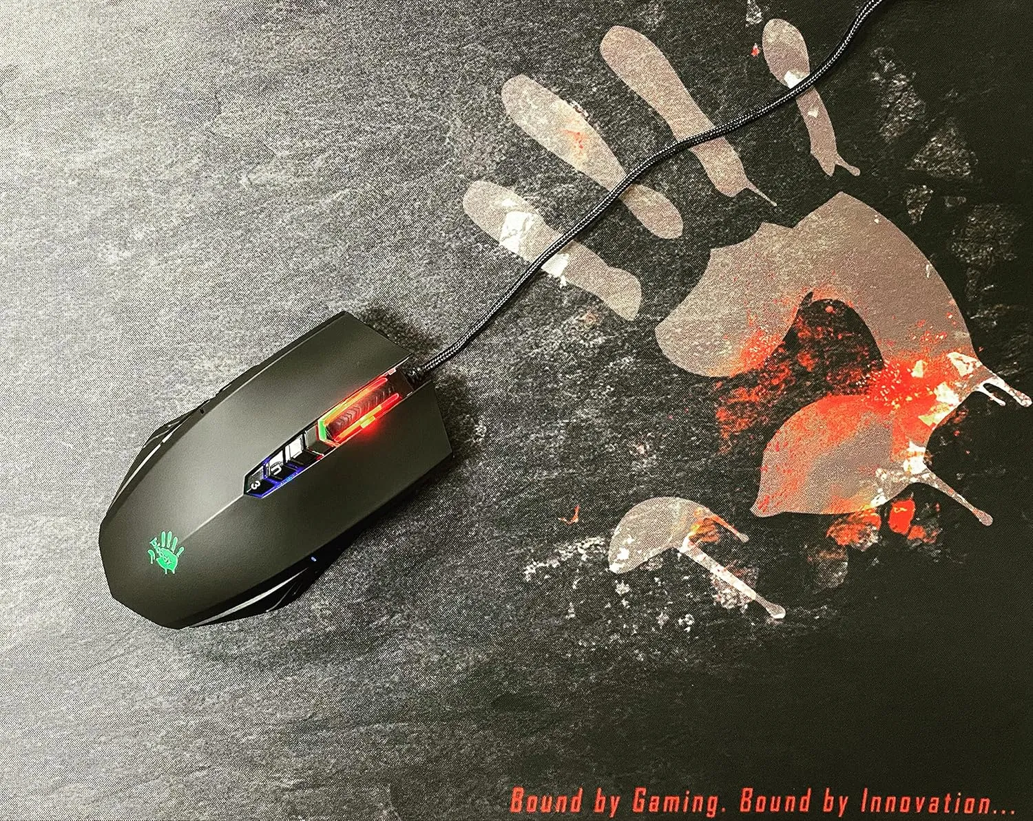 Bloody A70x Optical Gaming Mouse with Light Strike (LK) Switch & Scroll - Fully Programmable and Advance Macros (A70x-MatteBlack)