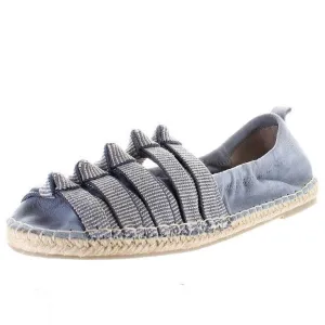 Cecelia New York Candice Blue Jeans Slip On Womens Rounded Toe Casual Loafers