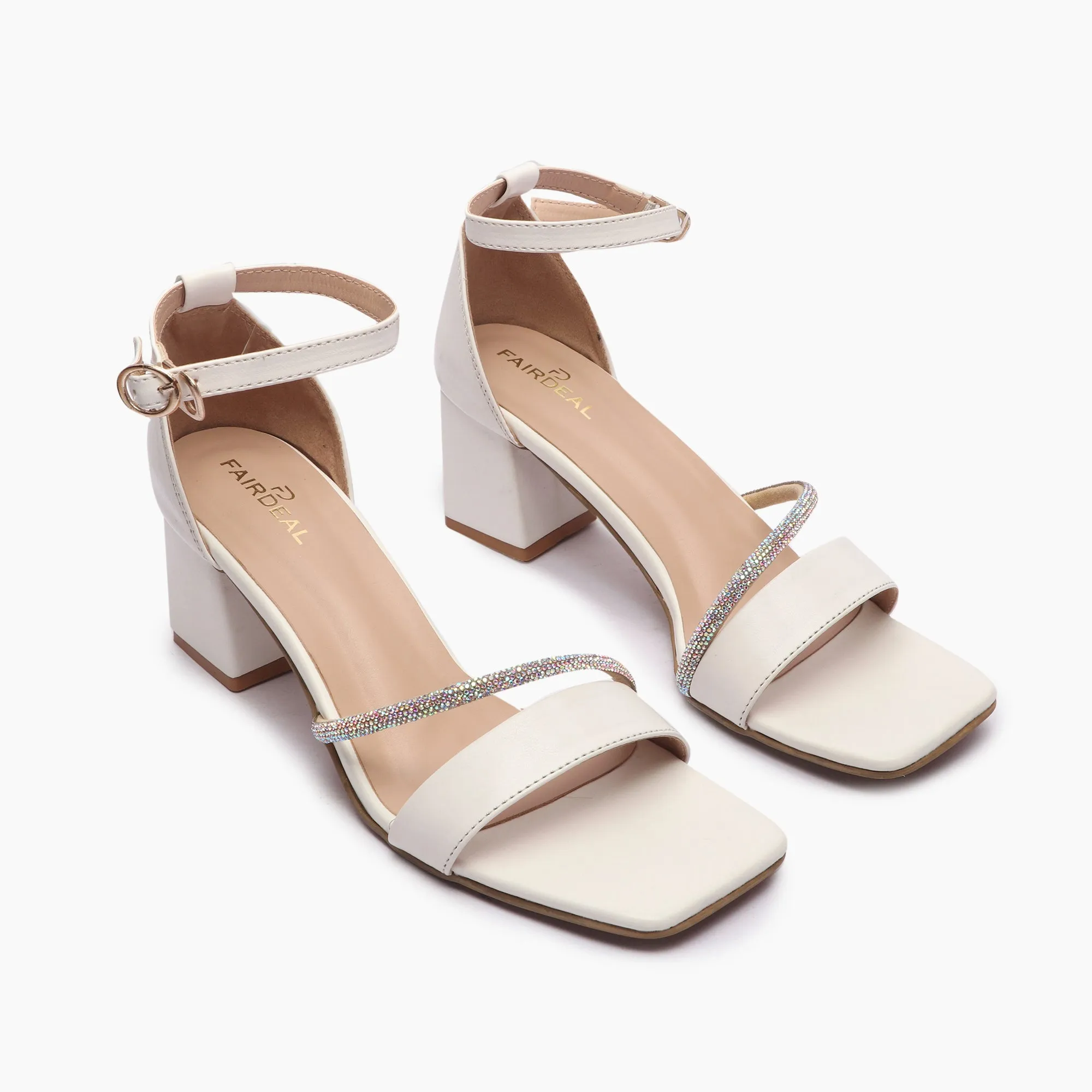 Chain Embellished Strappy Sandals