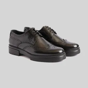 Chunky Black Brogue