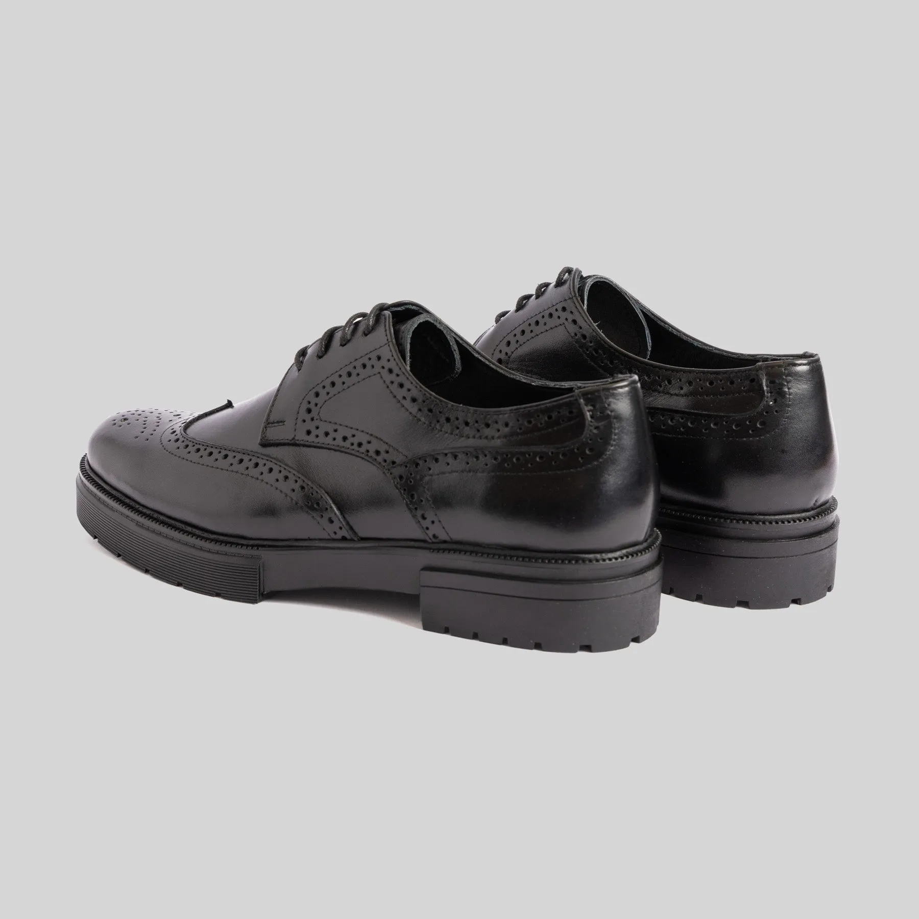 Chunky Black Brogue