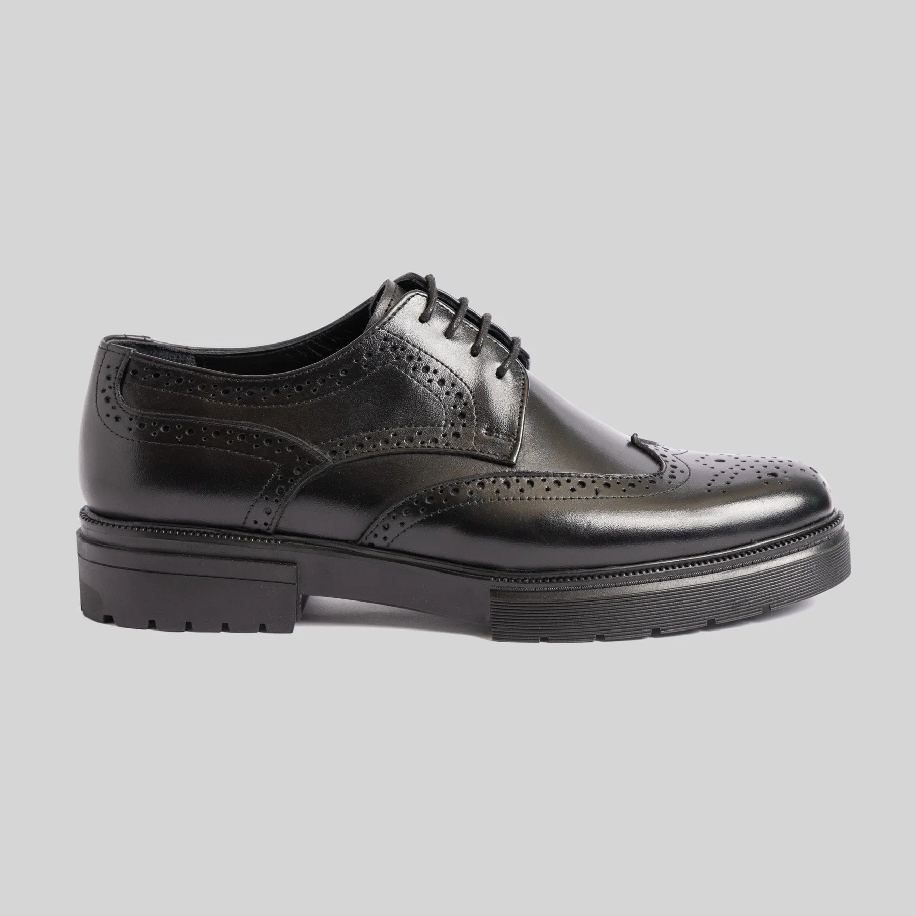 Chunky Black Brogue