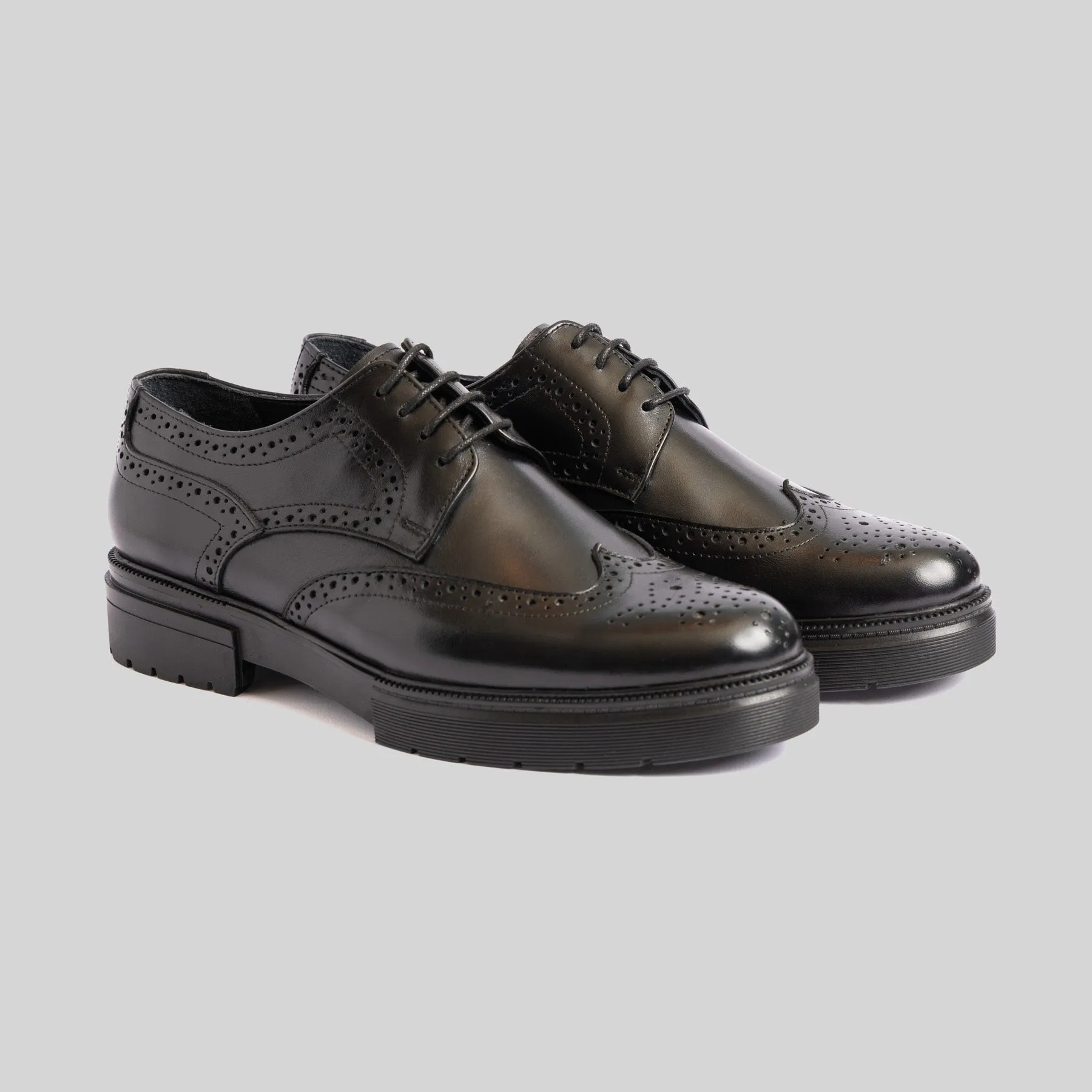 Chunky Black Brogue