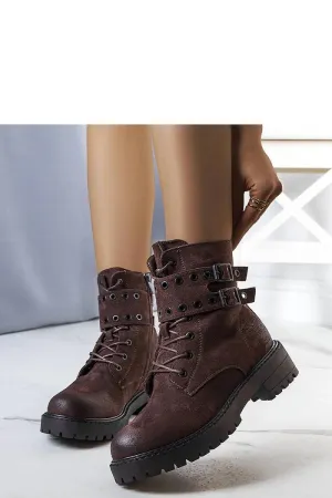 Dark brown ankle boots