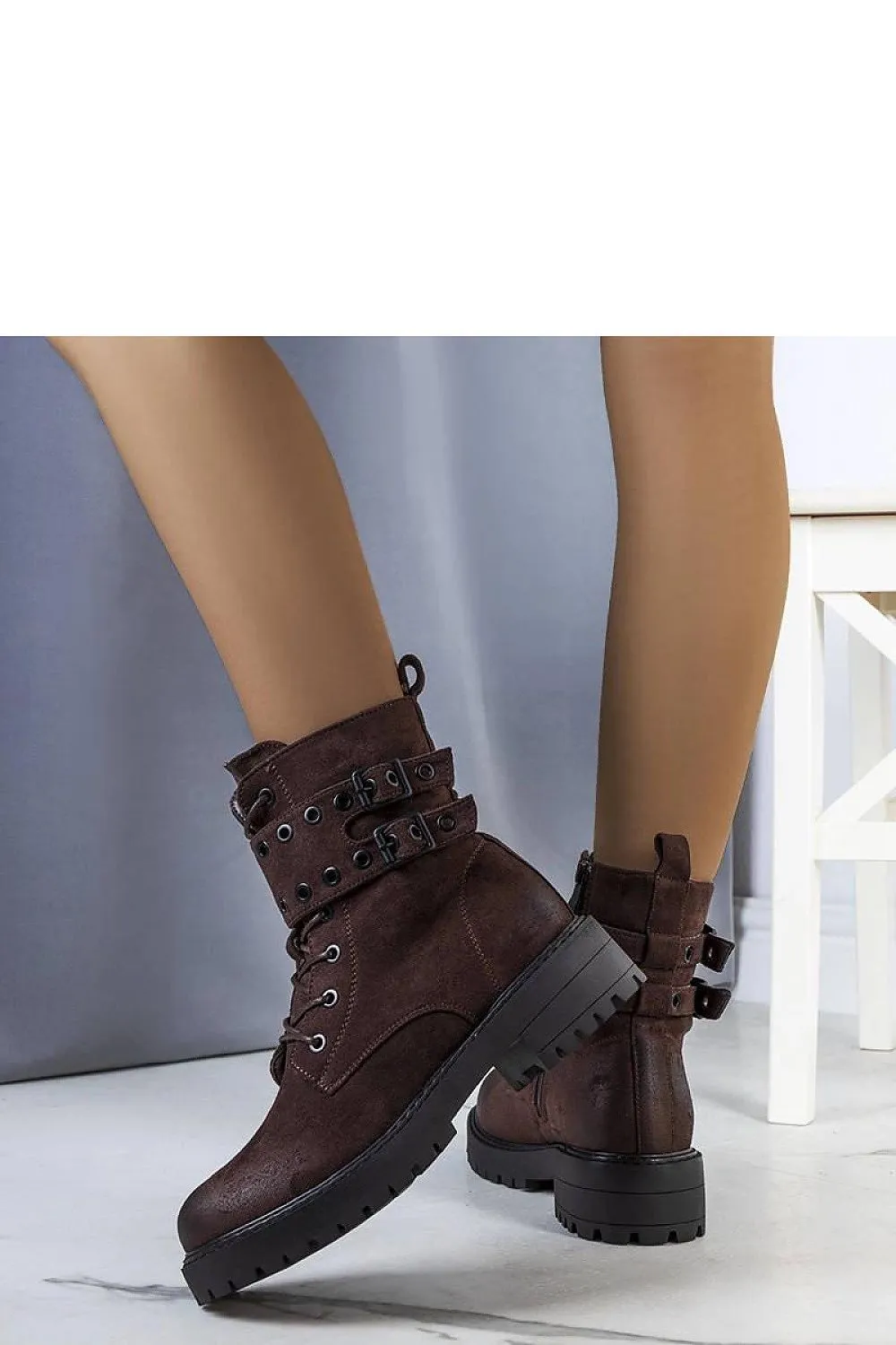 Dark brown ankle boots