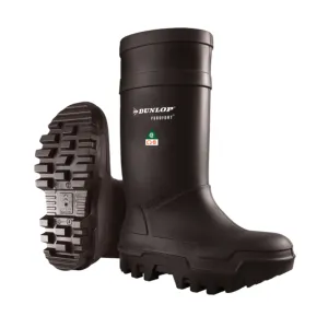 Dunlop Men's Winter Safety Work Boots Purofort Thermo  Steel Toe, CSA/ASTM Approved, -58°F (-50°C) Rated, Slip Resistant, Waterproof, Durable, Comfortable | Sizes 6-15
