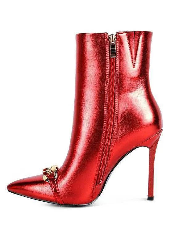Firefly Hologram Stiletto Ankle Boots