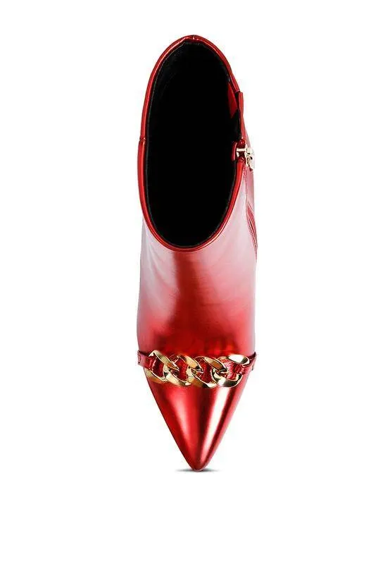 Firefly Hologram Stiletto Ankle Boots