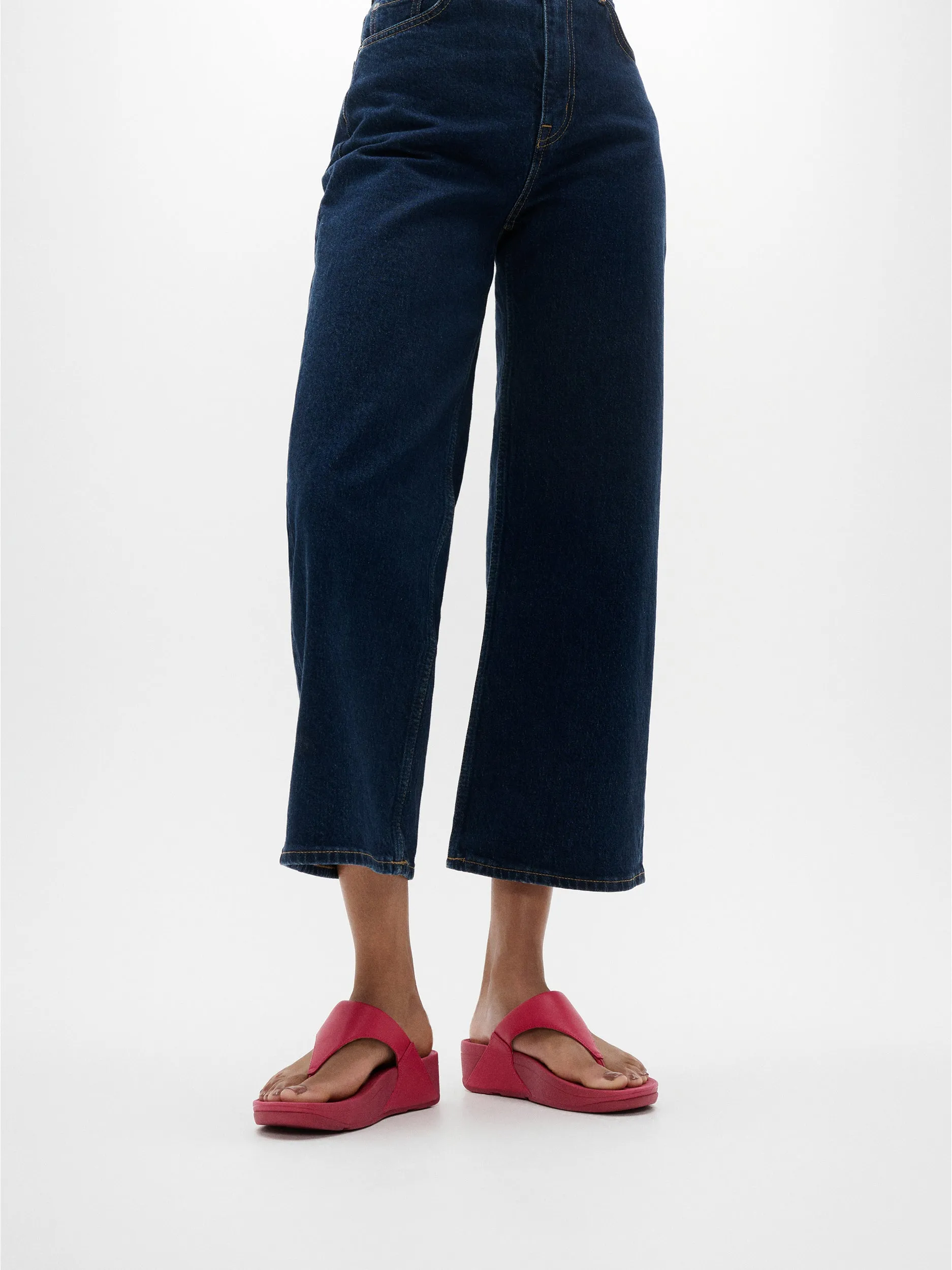 FitFlop Lulu Leather Sandals - Redberry