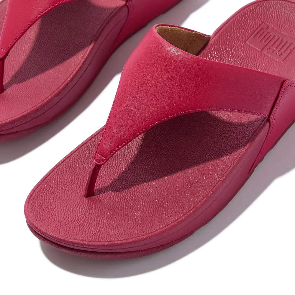 FitFlop Lulu Leather Sandals - Redberry
