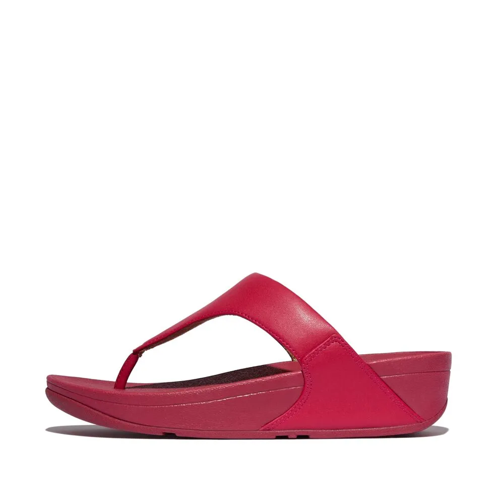 FitFlop Lulu Leather Sandals - Redberry