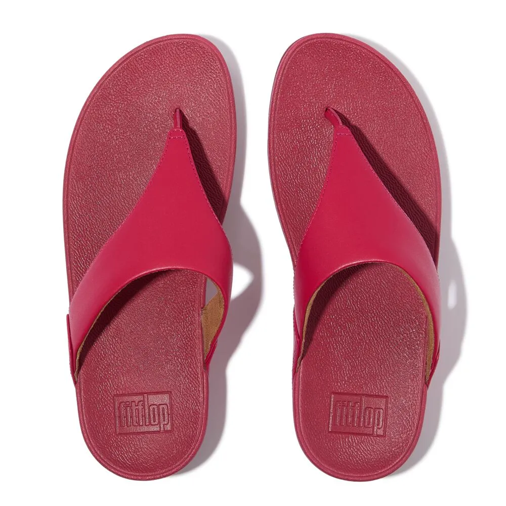 FitFlop Lulu Leather Sandals - Redberry