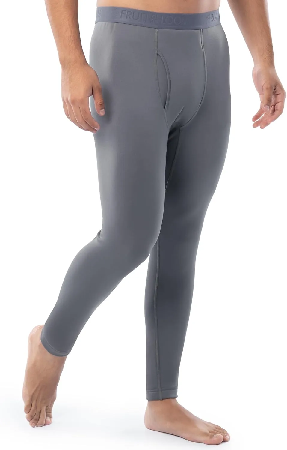 Fruit of the Loom Men's Heavyweight Brushed Back Fleece Thermal Underwear Base Layer Set
