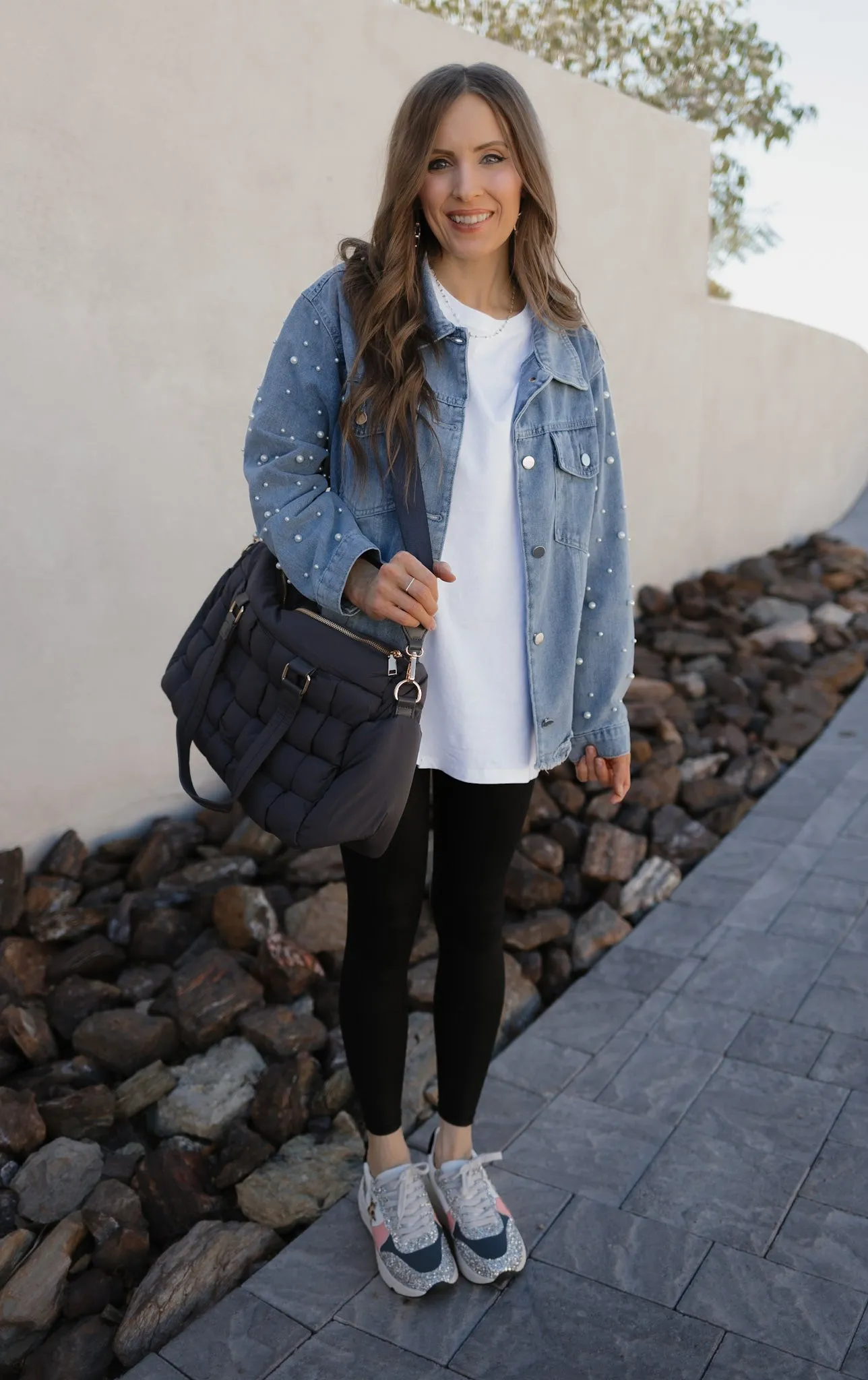 Glitter Leopard Star Colorblock Sneaker