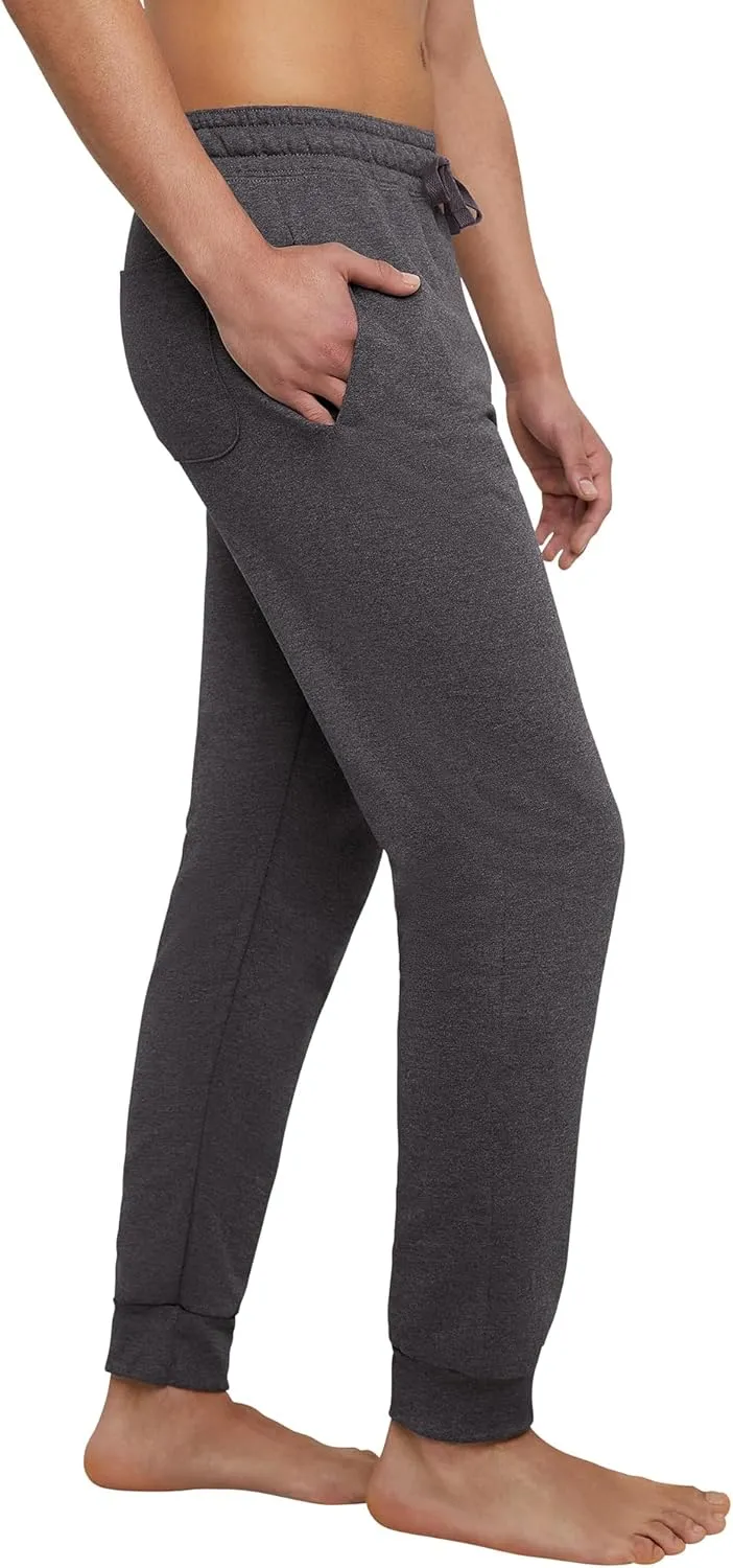 Hanes EcoSmart Jogger Sweatpants, Men's Midweight Fleece Lounge Pants, 30.5"