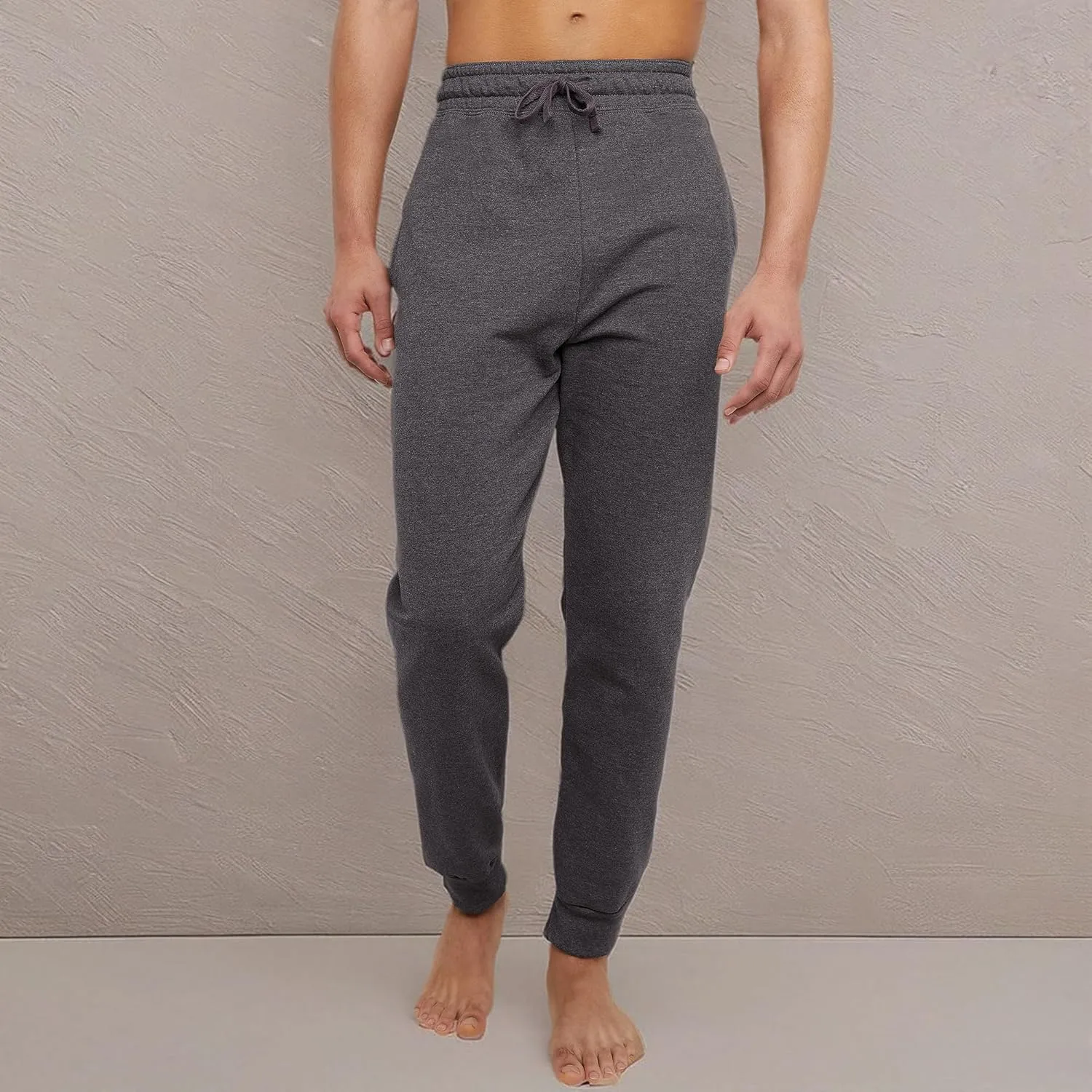 Hanes EcoSmart Jogger Sweatpants, Men's Midweight Fleece Lounge Pants, 30.5"