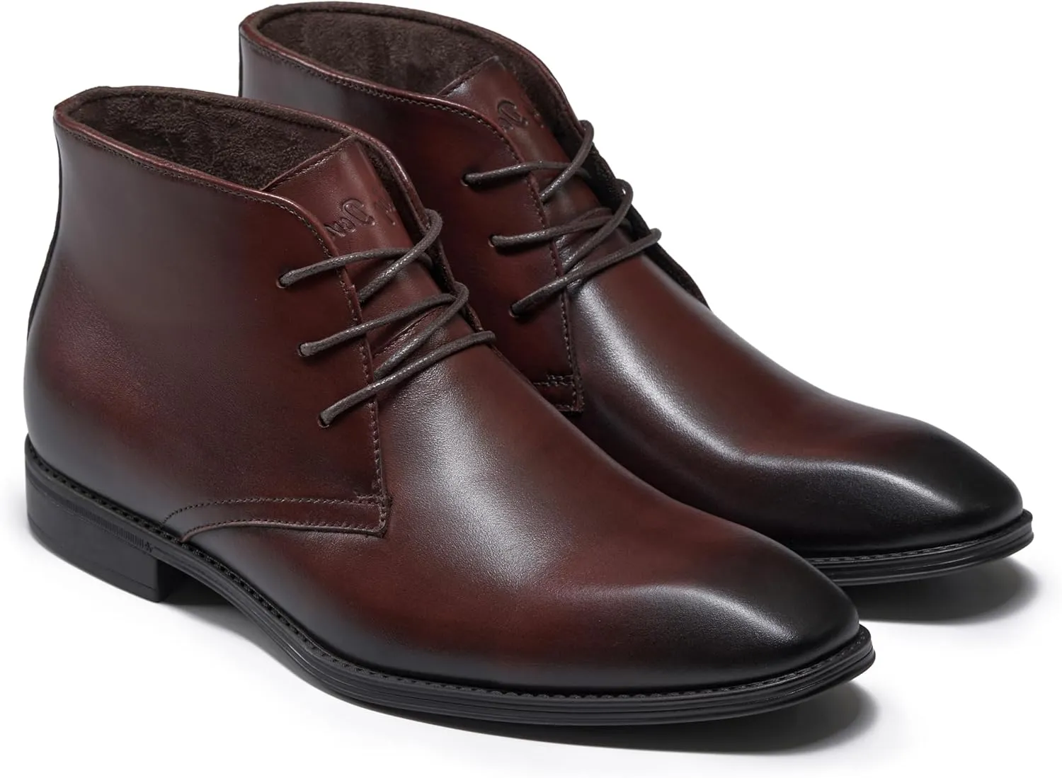 Holy dove Mens Dress Boots,Premium Leather Oxford Chukka, Waterproof Non-Slip Business Boots for Men??