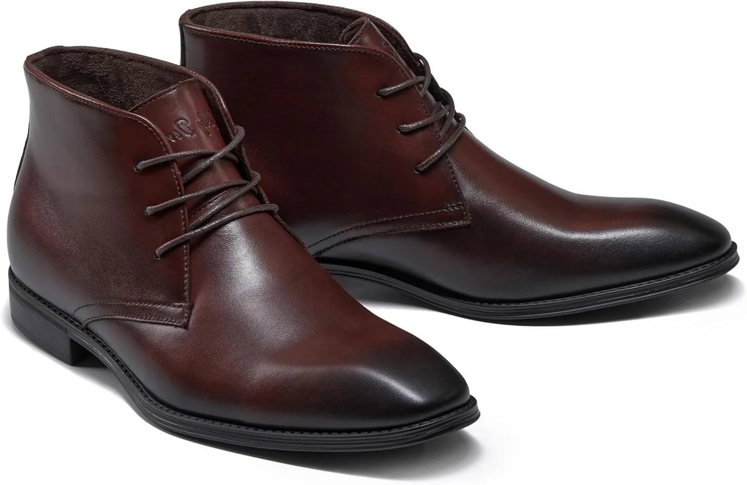 Holy dove Mens Dress Boots,Premium Leather Oxford Chukka, Waterproof Non-Slip Business Boots for Men??