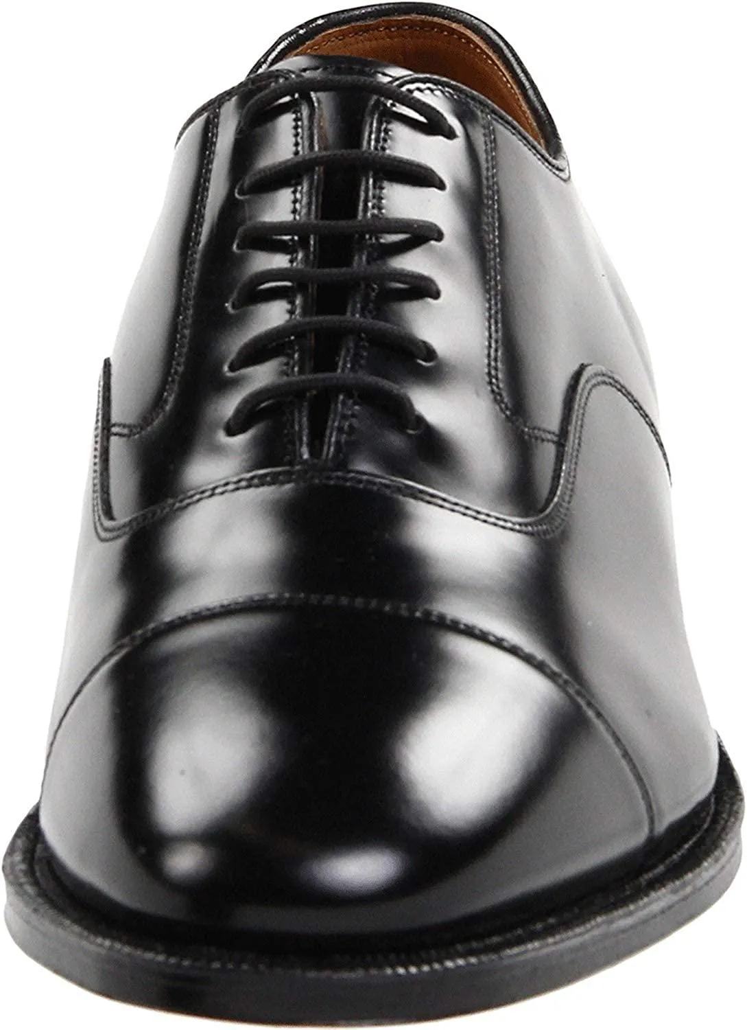 Johnston & Murphy Melton Cap-Toe Black Size 12 3E Dress Shoes
