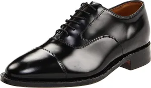 Johnston & Murphy Melton Cap-Toe Black Size 12 3E Dress Shoes