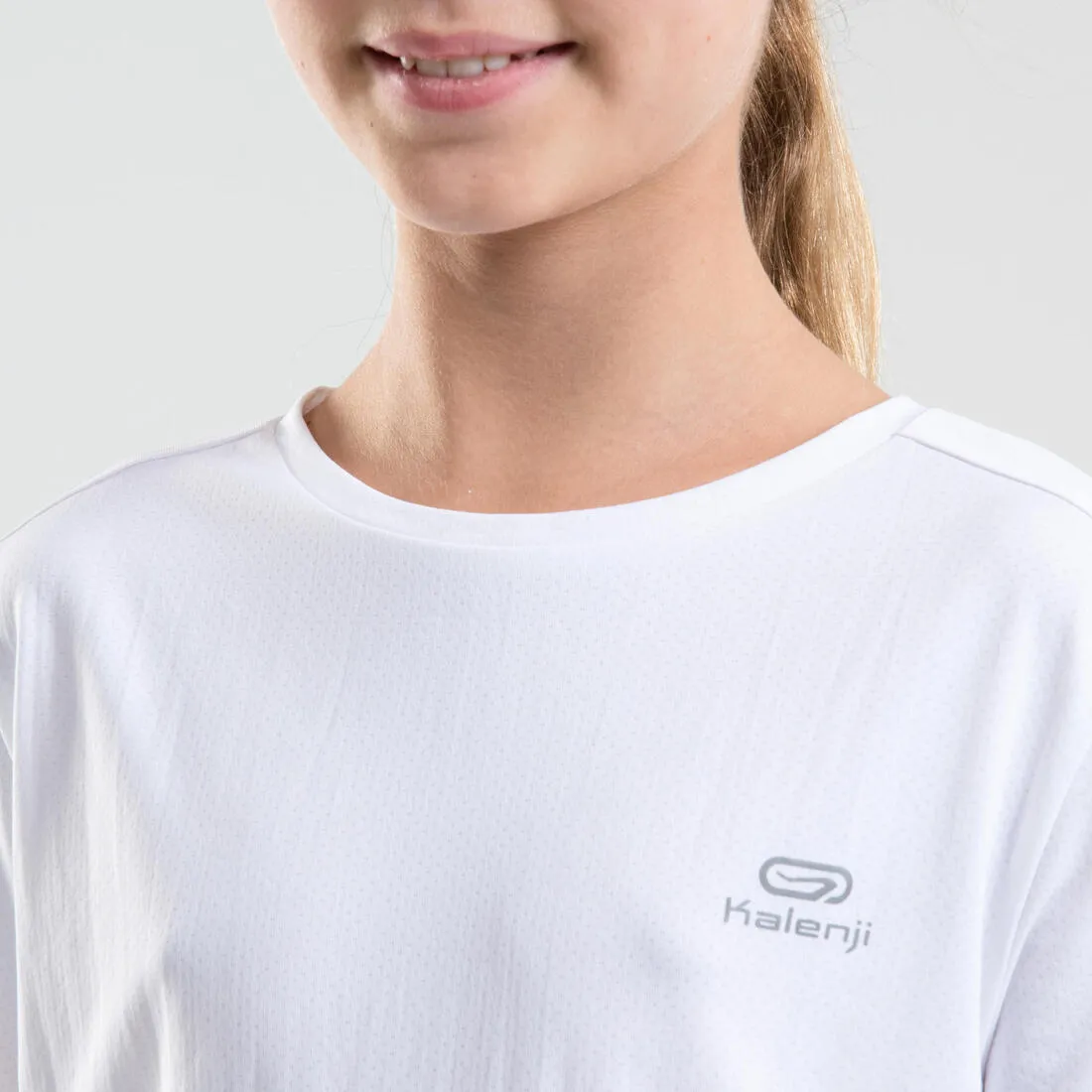Kids' Unisex Multisport Breathable T-Shirt - White