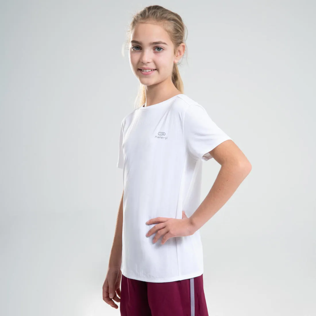 Kids' Unisex Multisport Breathable T-Shirt - White