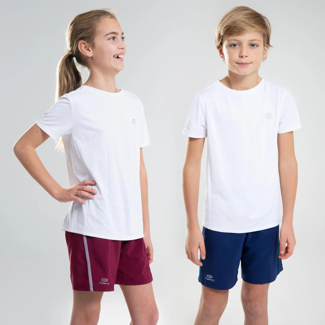 Kids' Unisex Multisport Breathable T-Shirt - White