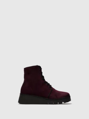 Lace-up Ankle Boots PALL404FLY WINE