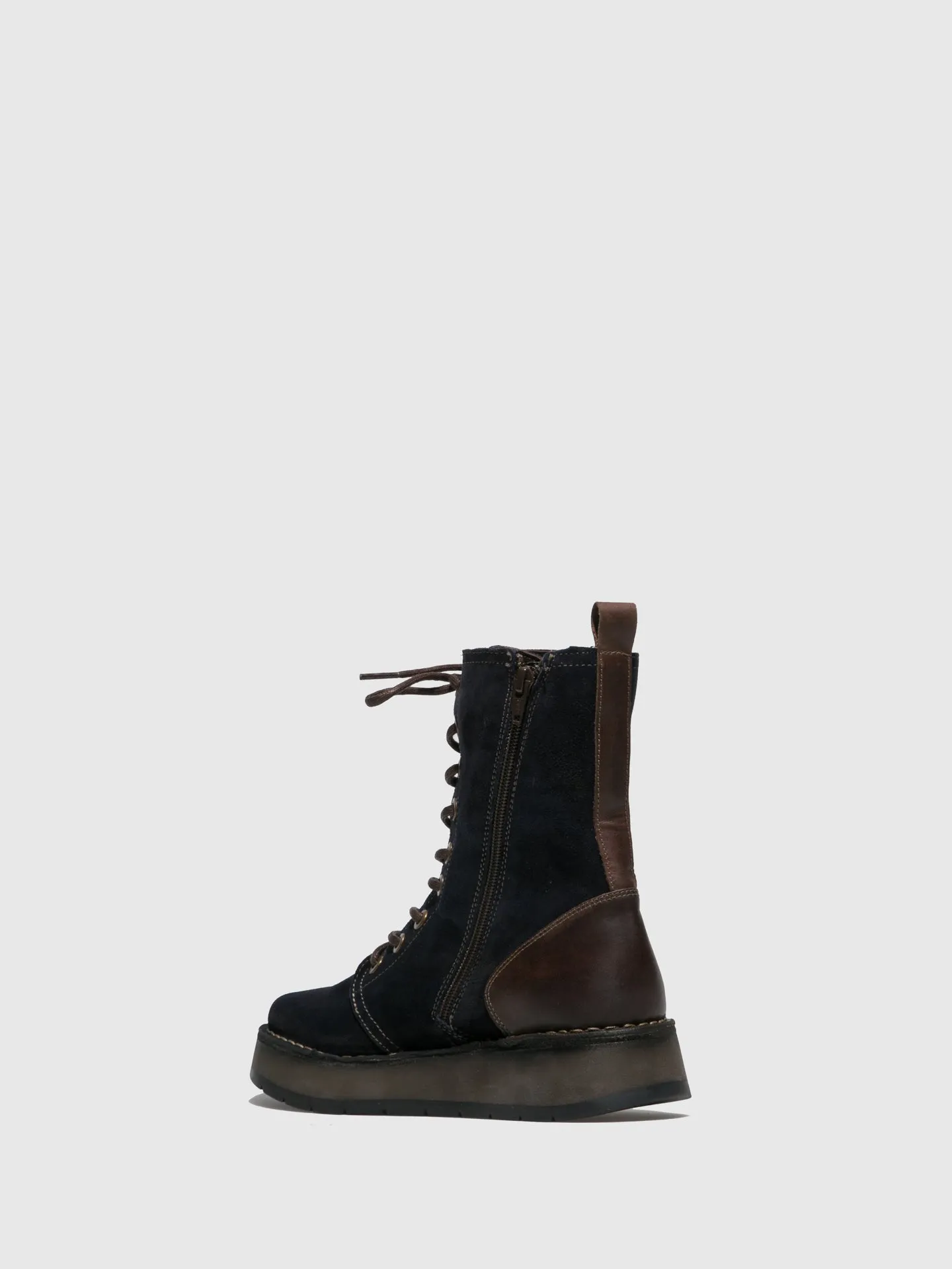 Lace-up Ankle Boots RAMI043FLY OILSUEDE/RUG NAVY/DK.BROWN