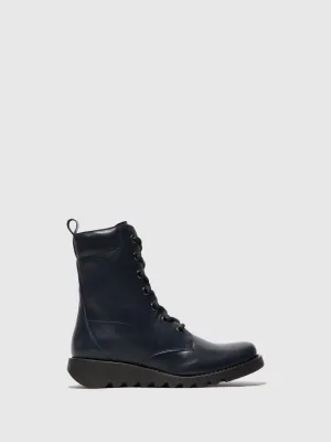 Lace-up Ankle Boots SILF015FLY NAVY