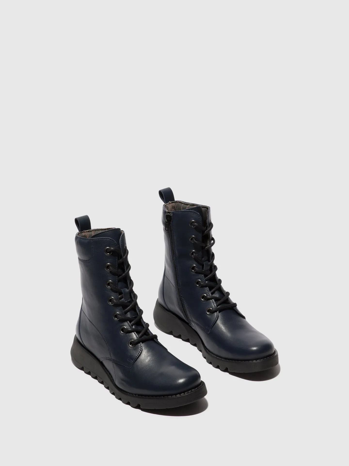 Lace-up Ankle Boots SILF015FLY NAVY