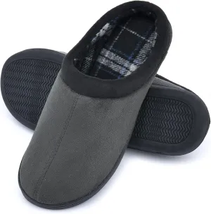 LORDFON Memory Foam Mens Slippers Slip-On Comfy House Slippers for Men Indoor Outdoor Non-Slip Warm Winter Men??s Bedroom Slippers Size