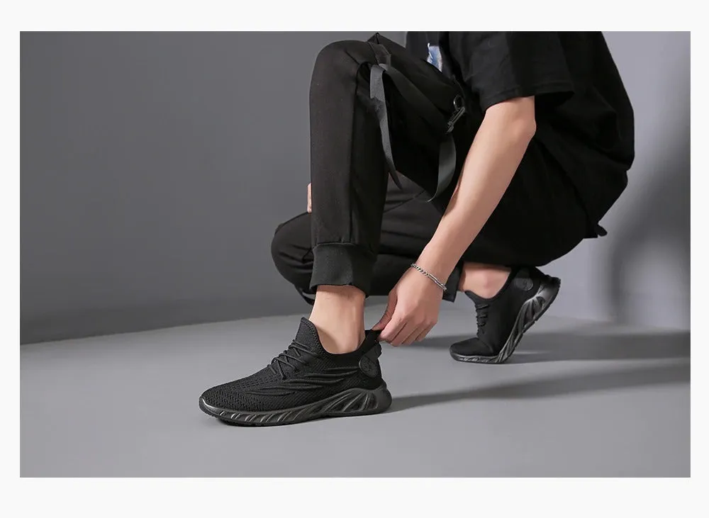 Men Shoes Comfy Design Mesh Breathable Sneakers Running Sports Shoes
