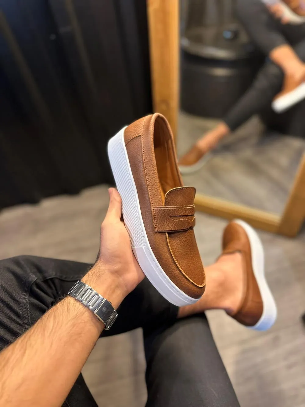 Men's Casual Classic Shoes 400 Tan