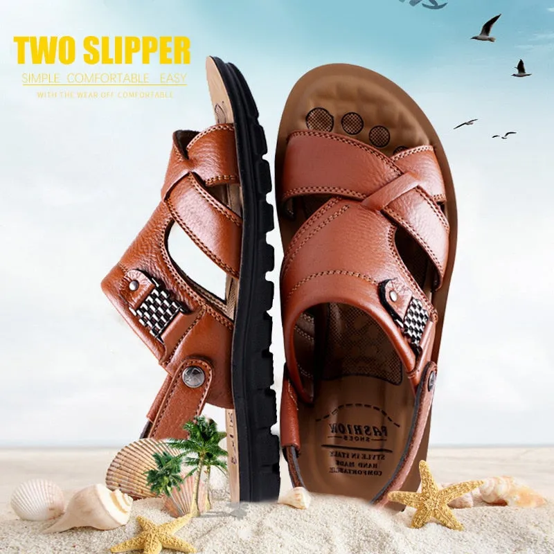 Men's Classic Genuine Leather Roman Summer Sandal