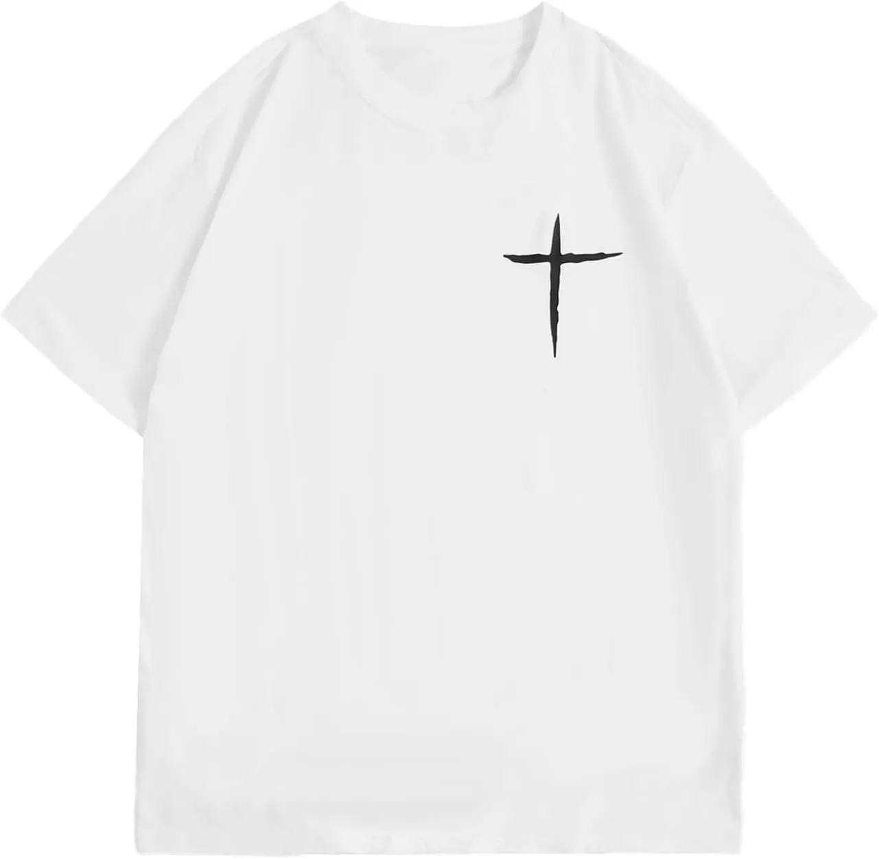 Men's Plus Size Graphic Print Round Neck Tee Short Sleeve Regular Fit Pullover T Shirt