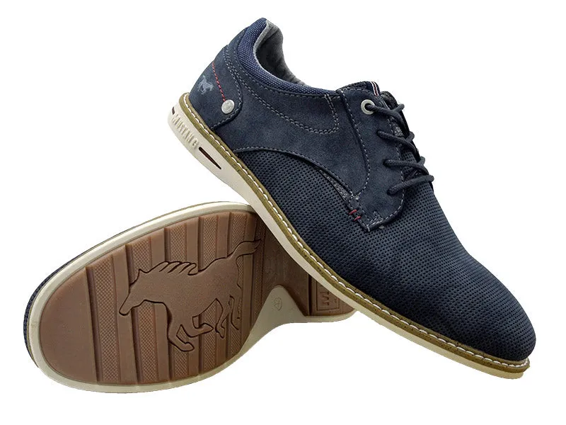 Mustang Navy Laced Shoe Style D