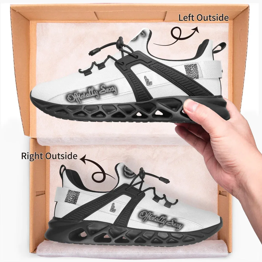 Officially Sexy Snow Leopard Collection Solid Color Mesh Running Shoes