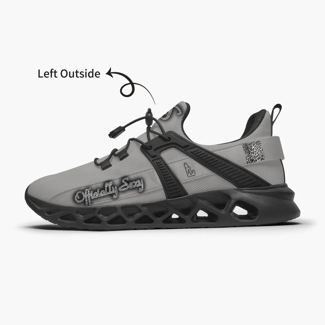 Officially Sexy Snow Leopard Collection Solid Color Mesh Running Shoes