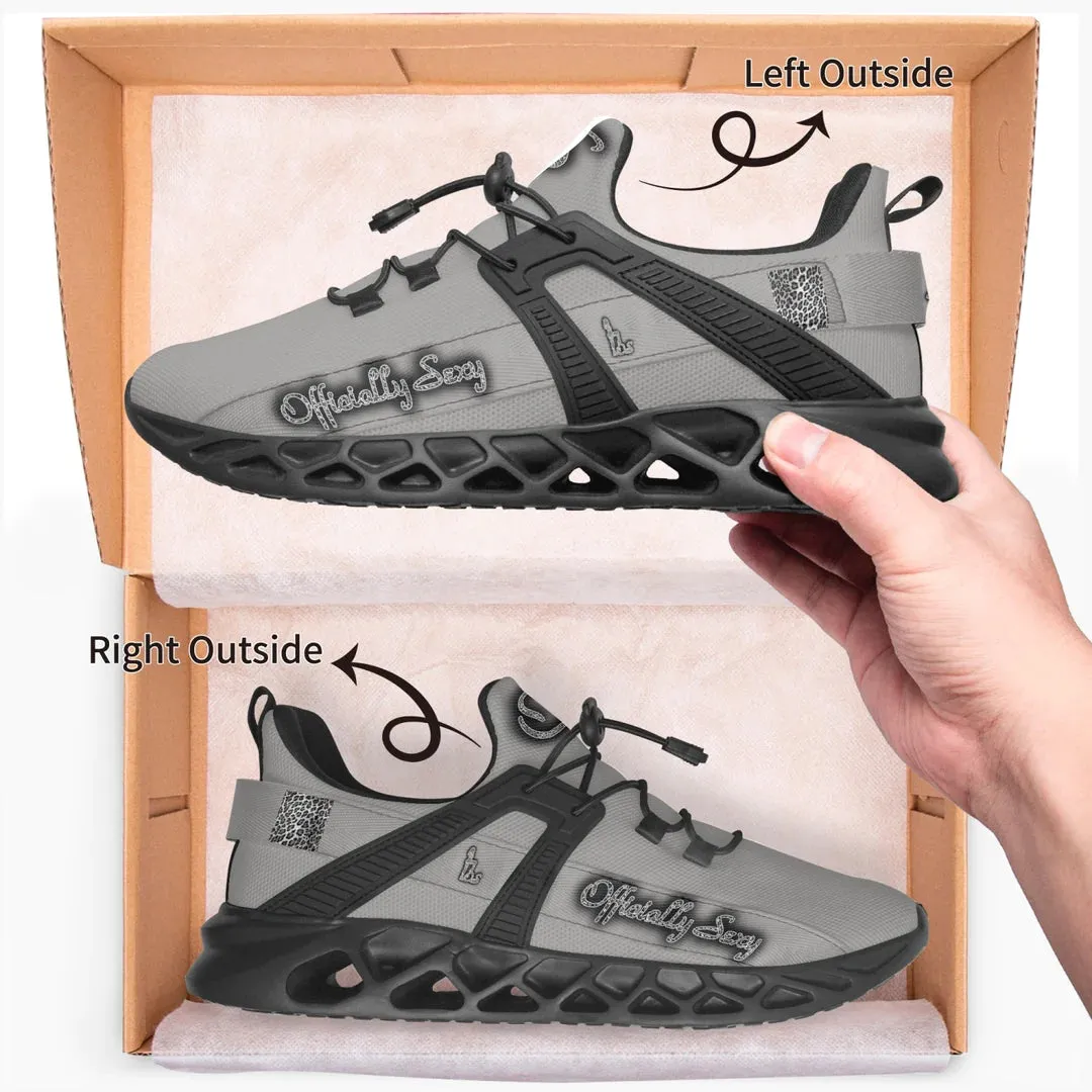 Officially Sexy Snow Leopard Collection Solid Color Mesh Running Shoes