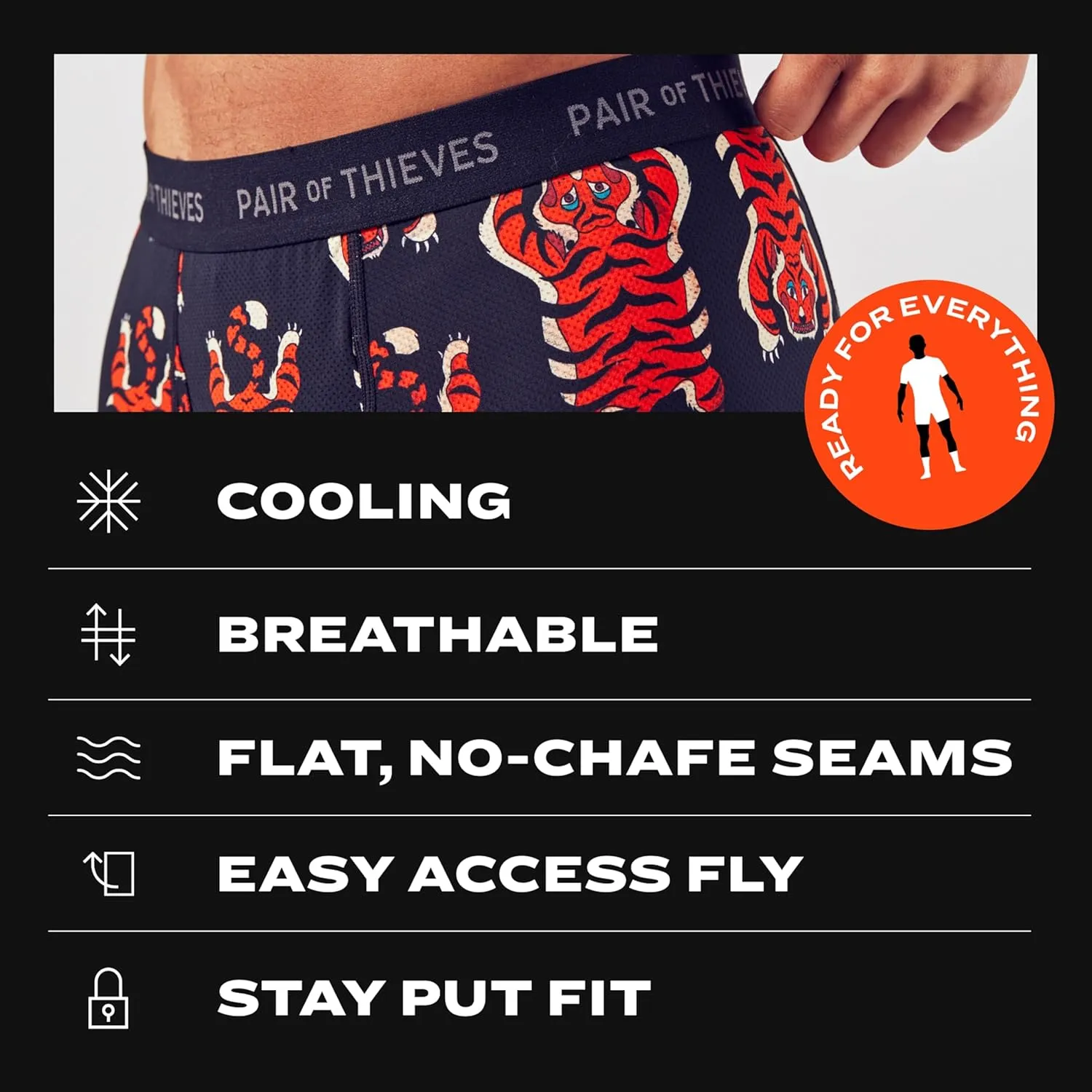 Pair of Thieves Super Fit Men's Boxer Briefs ?C Soft, Breathable, Quick-Dry Underwear with 4-Way Stretch (2 & 3 Pack)