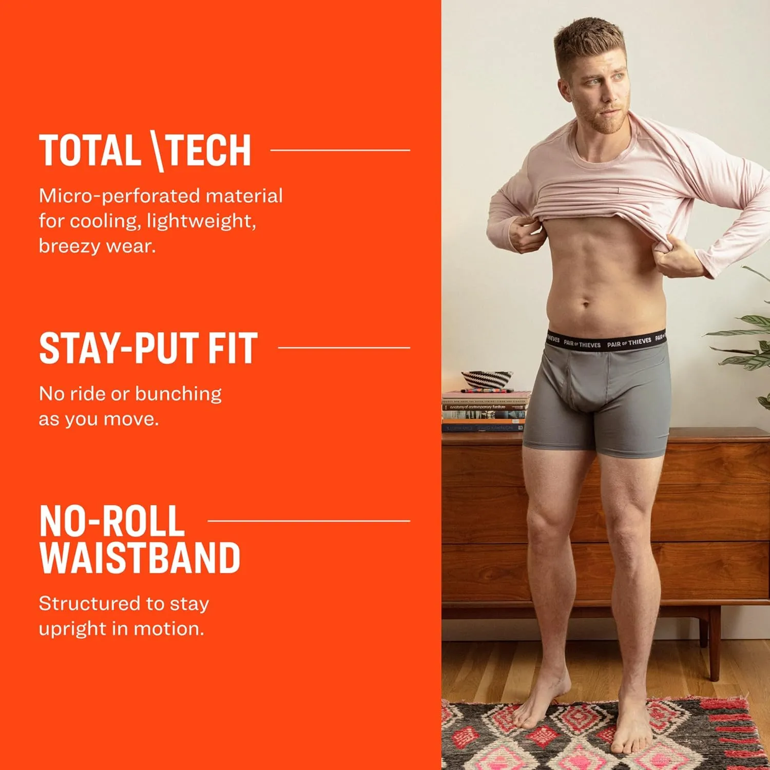 Pair of Thieves Super Fit Men's Boxer Briefs ?C Soft, Breathable, Quick-Dry Underwear with 4-Way Stretch (2 & 3 Pack)