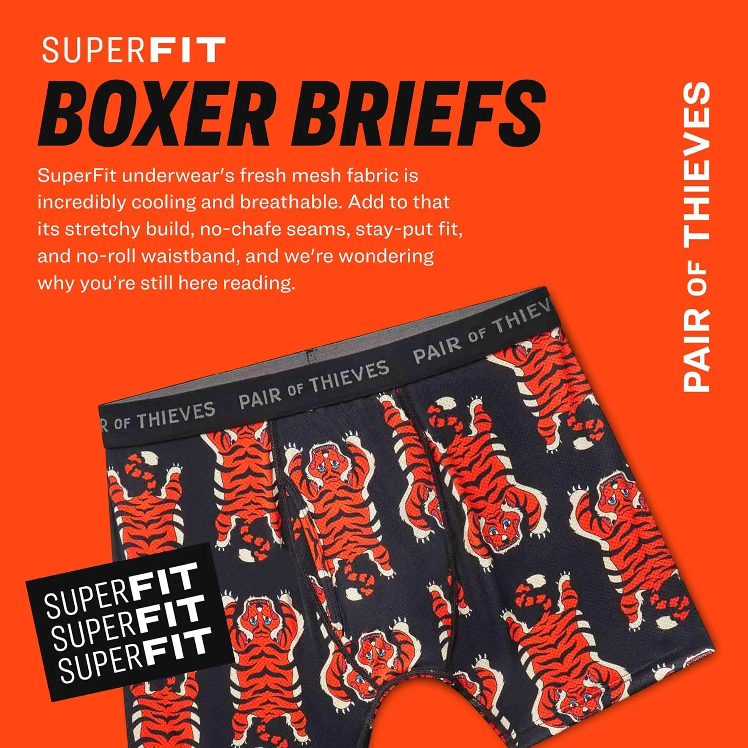 Pair of Thieves Super Fit Men's Boxer Briefs ?C Soft, Breathable, Quick-Dry Underwear with 4-Way Stretch (2 & 3 Pack)